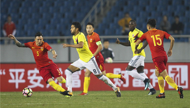 热身赛：哈梅斯缺阵无碍胜利 哥伦比亚4比0大胜中国男足