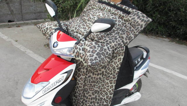 再朋克的骑手，冬天也需要挡风被