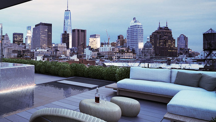 安藤忠雄把对“家”的设想放到了伊利莎白大街152号公寓