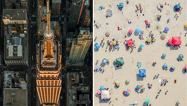 看城市的最佳角度可能是天上