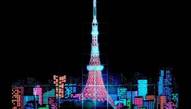 无印良品用37968支笔搭建了一座东京铁塔