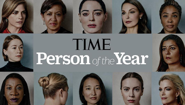 “打破沉默”的女性击败特朗普 获《时代》年度人物