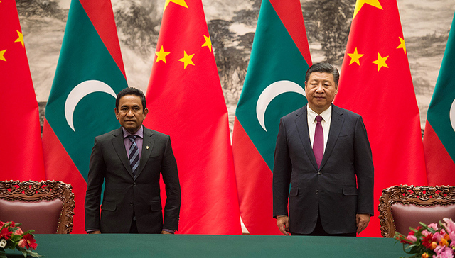 习近平,视频,访华,马尔代夫,欢迎仪式,总统夫人,国事访问,外交部部长,中共中央政治局委员,中央办公