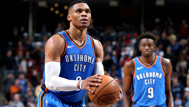 威少绝杀雷霆加时险胜灰熊 詹姆斯三双骑士末节逆转76人