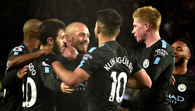 英超第17轮：曼城15连胜创英超纪录 阿森纳利物浦遭平局