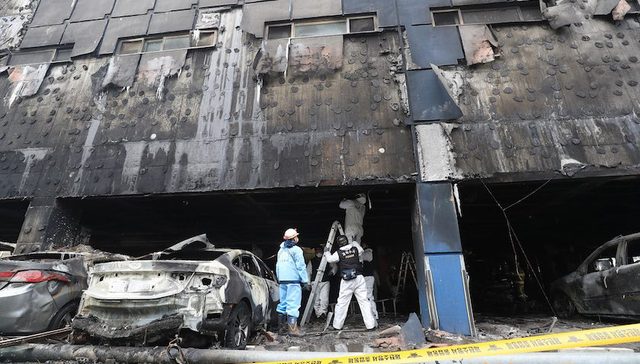 29人死于韩国9年来最严重火灾 事发地取消奥运火炬传递
