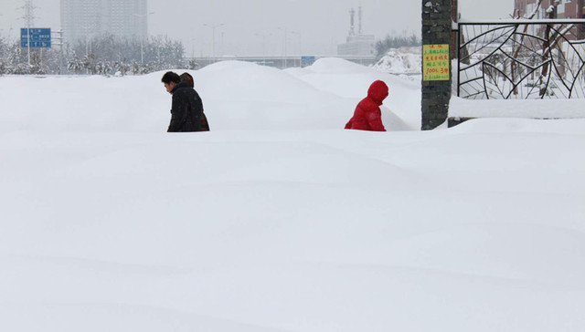 华北地区,冬天,下雪