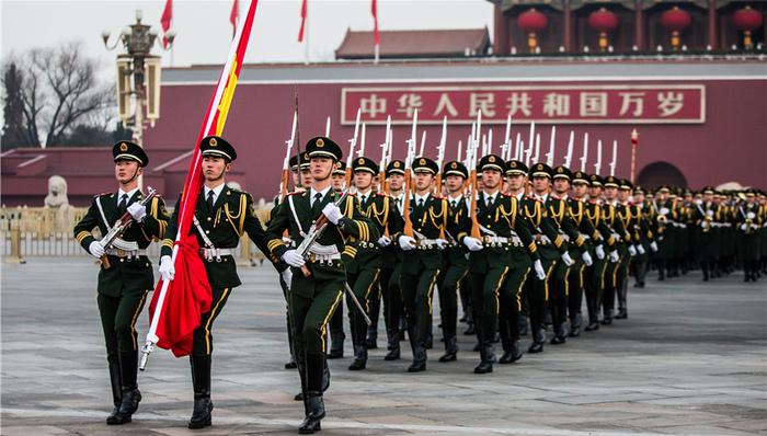 天安门,国旗护卫队