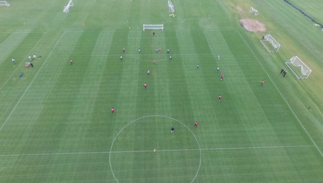 无人机：足球训练场的新武器