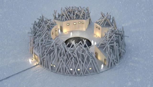 开在北极圈边的浮动桑拿酒店，泡澡抬头看极光的感觉一定倍儿棒