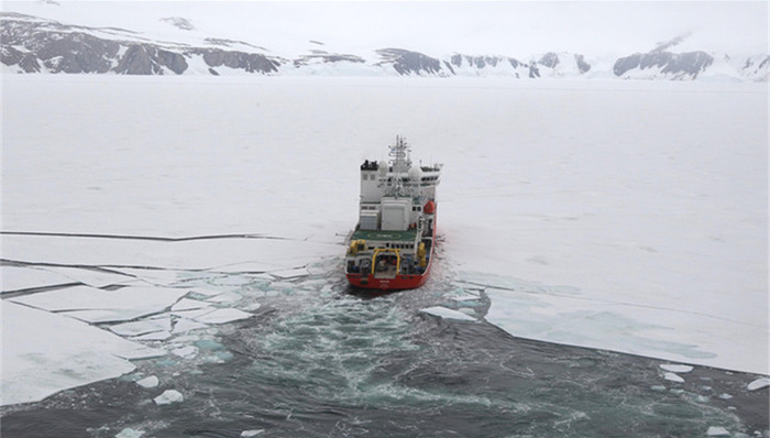 罗斯海,雪龙,南极科考,南极地区,南极考察,新站,连续施工,直升机,考察站,临时建筑
