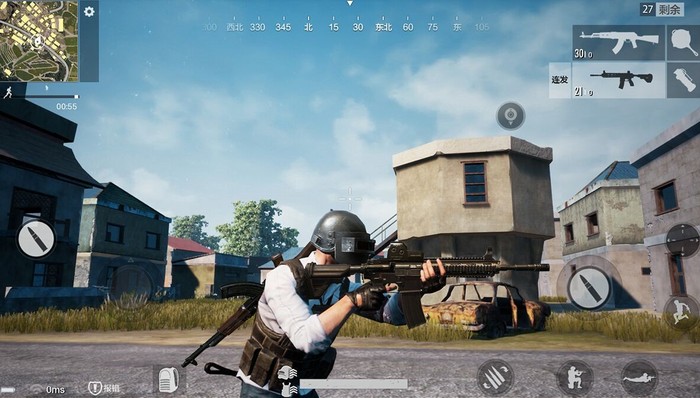 手游,全军出击,连发射击,雷达图,新手玩家,吃鸡,技术测试,绝地求生,所有人,赌神