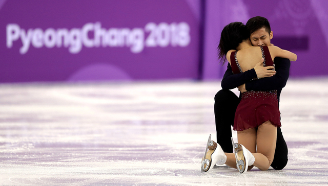 隋文静/韩聪双人滑摘银 中国获平昌冬奥第二枚奖牌