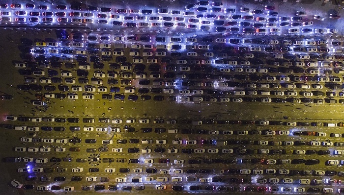 海口,琼州海峡,滞留车辆