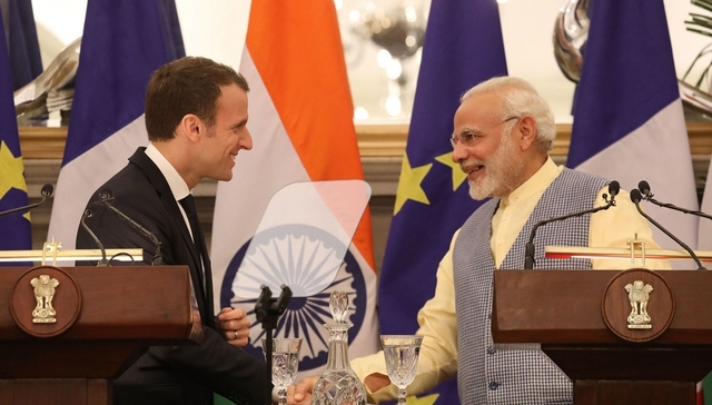 马克龙访印盼法国成印度入欧新门户 英国人听了醋意满满