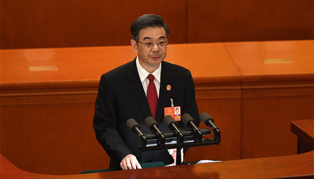 周强当选为最高人民法院院长