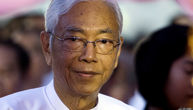 71岁缅甸总统吴廷觉辞职 为该国50年里首位民选总统