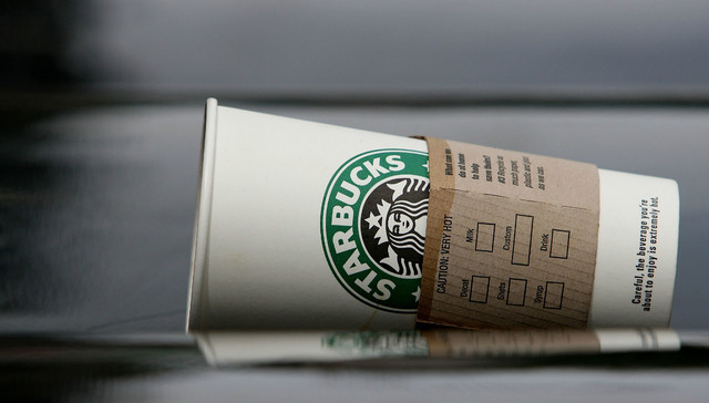 星巴克,可回收纸杯