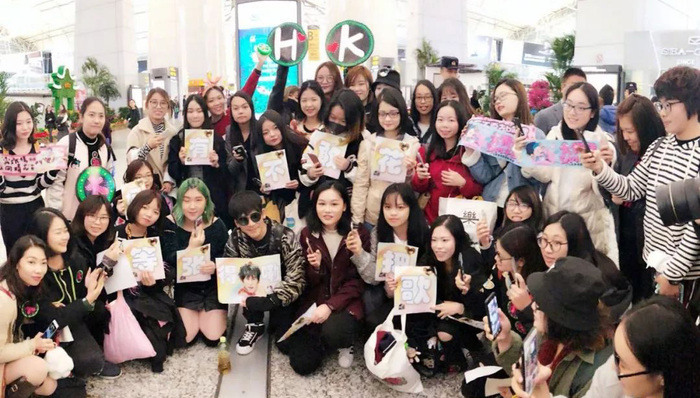 追星行动在机场