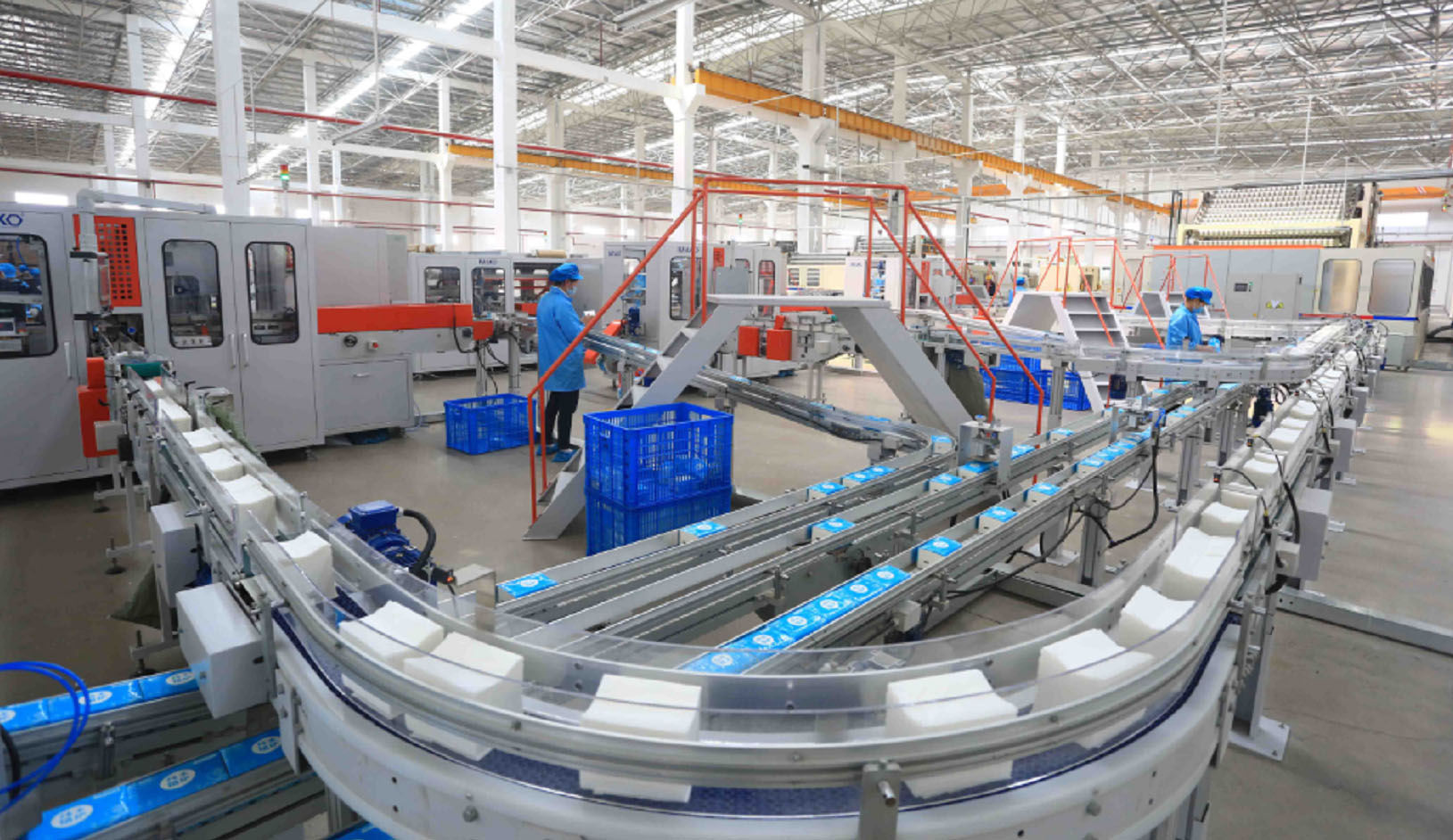 “可心柔”纸巾流水线