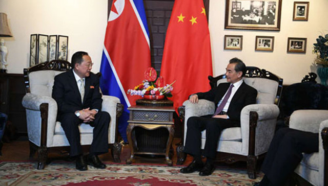 王毅,李勇浩,外相,朝鲜