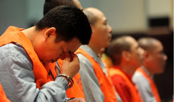 沙井新义安团伙受审。图片来源：观海解局