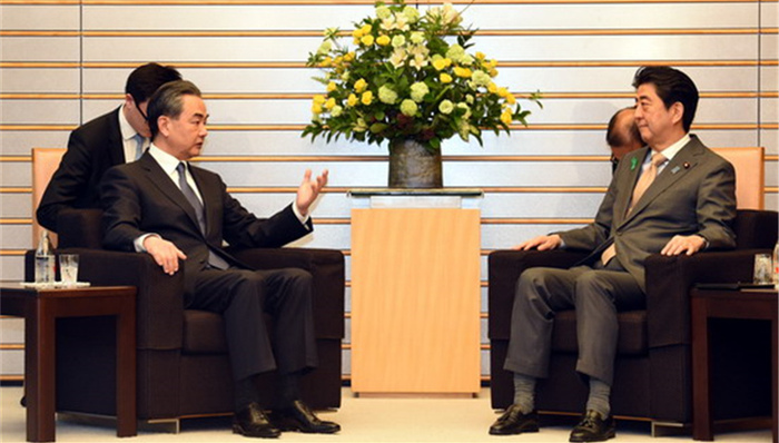 王毅,中日关系,安倍,外交部长,国务委员,中方,一带一路,政治文件,领导人会议,中日韩