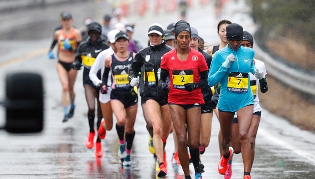 马拉松,波士顿,跑步