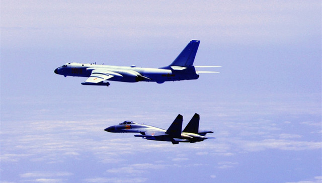 中国空军,台湾岛,绕岛飞行