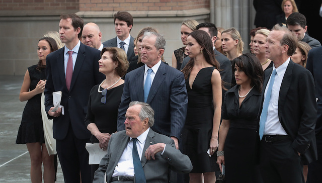 四位前总统出席芭芭拉葬礼 老布什送别相伴73年妻子