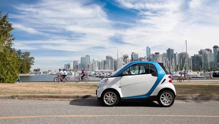 温哥华成为北美最爱使用共享汽车的城市