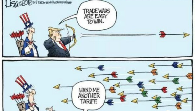 特朗普,牛弹琴,美国财长,美国股市,中国代表团,美国贸易,贸易战,三八线,金融时报,访华