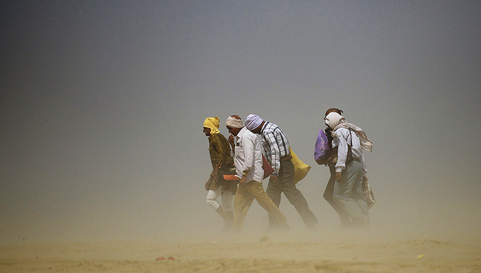 印度,沙尘暴,天下故事