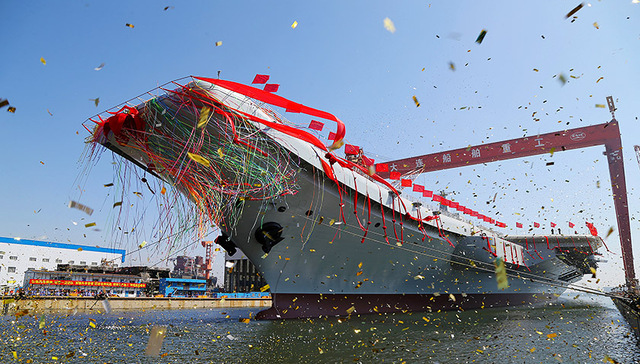 航母,环球时报,国产,出港,有源相控阵雷达,视频,大型驱逐舰,调头,,,1130