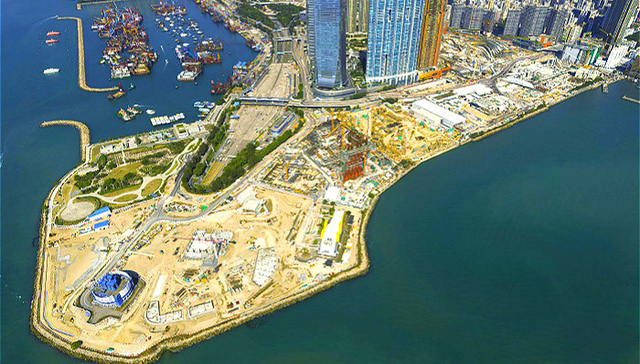 香港故宫文化博物馆动土 西九文化区初具雏形