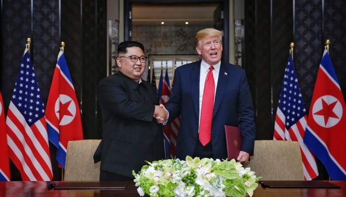 金特,半岛,朝核危机,朝美关系,会谈进程,特朗普,联合声明,社评,朝鲜半岛,金正恩