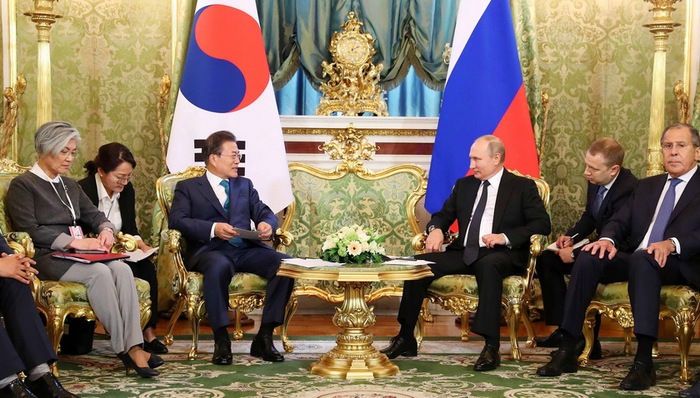 文在寅,朝核问题,会谈,普文,全面推进,俄韩,俄天然气,韩朝,合作项目,领导人