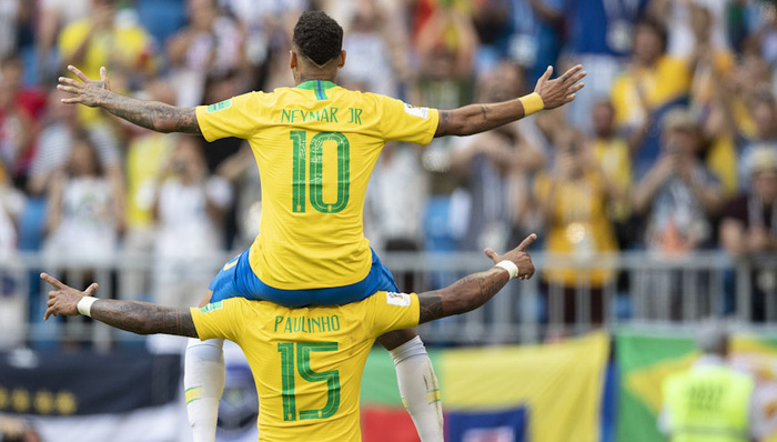 【世界杯早报】巴西、比利时晋级八强 皇马官方否认报价内马尔