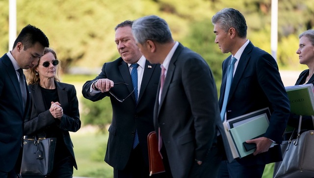 蓬佩奥,韩媒,特朗普,朝鲜日报,朝鲜方面,会谈,首脑,金正恩,今日美国,核查