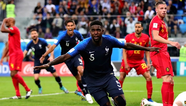 乌姆蒂蒂一剑封喉法国1-0胜比利时 时隔12年重返世界杯决赛