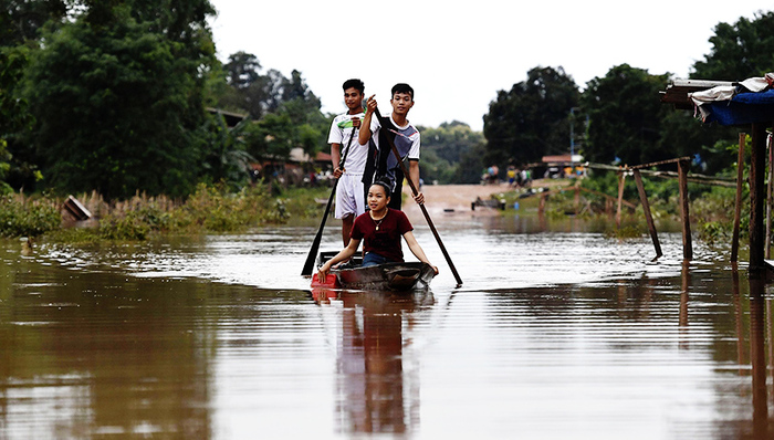 水电,水电站大坝坍塌事故，老挝