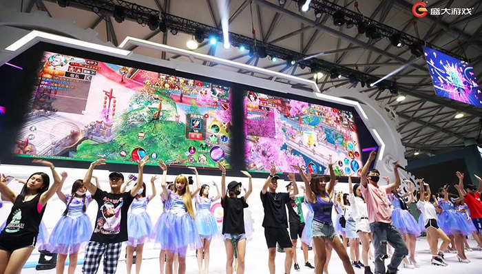 ChinaJoy,2018,游戏,盛大游戏,最终幻想14,传奇,冒险岛,泡泡堂,龙之谷