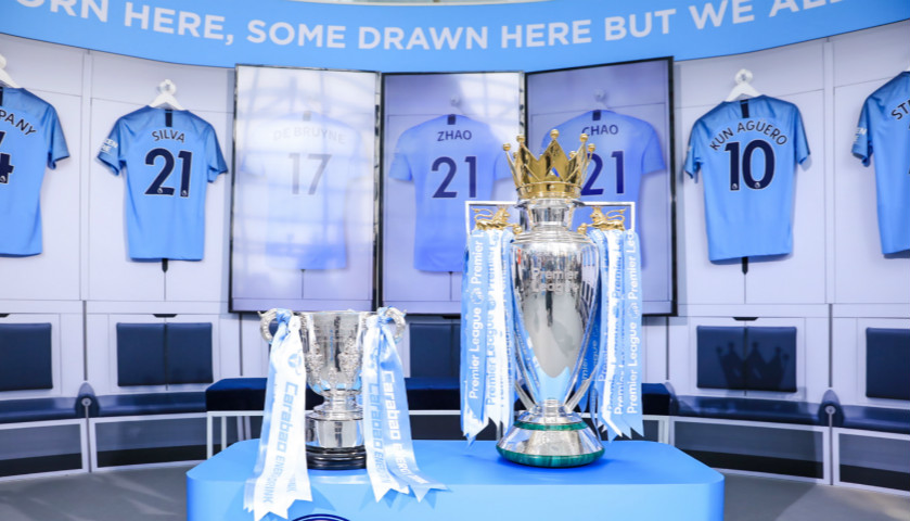 破多项纪录英超夺冠 曼城两座奖杯全球巡演