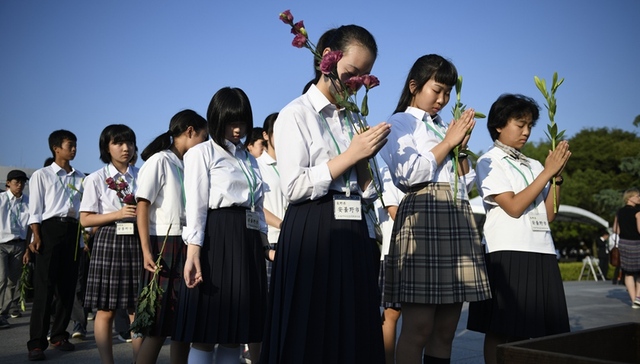 广岛,原子弹,幸存,美国,轰炸,纪念,日本