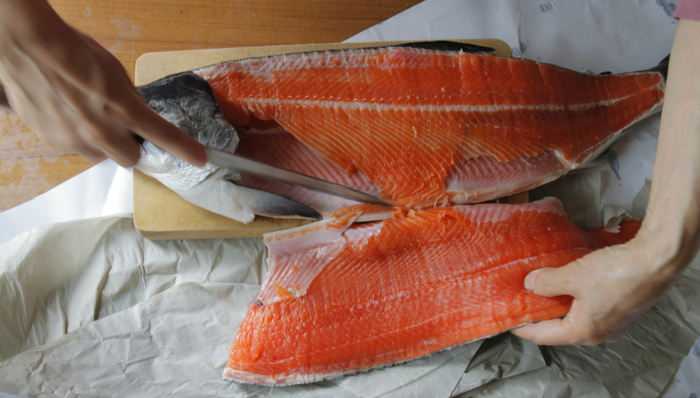 三文鱼,虹鳟鱼,