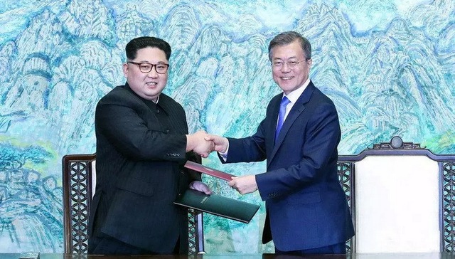 金正恩,板门店宣言,文金会,会谈,朝核问题,全党全国人民,平壤,特朗普,中韩关系,南北关系