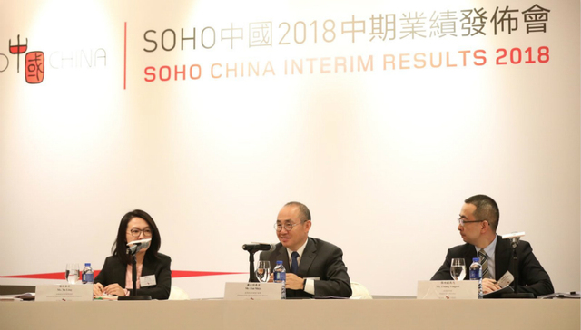 不再出售资产的SOHO中国 净利下滑超七成