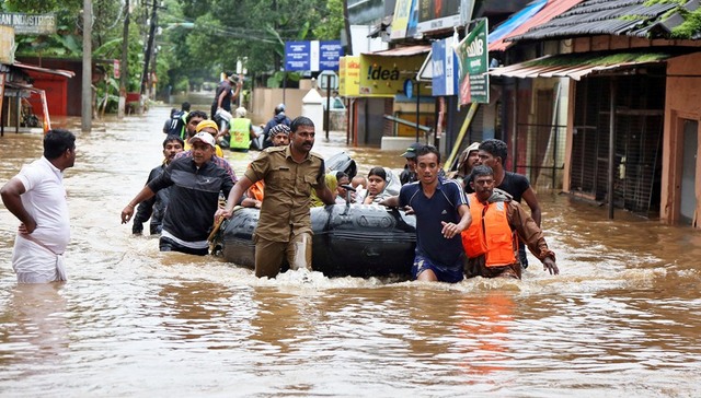 印度,洪灾,喀拉拉,百年,降水量