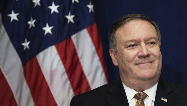 美国国务卿蓬佩奥10月8日访华