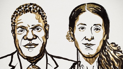 刚果(金)医生与遭ISIS性侵雅兹迪女子获诺贝尔和平奖